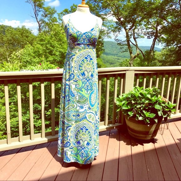 ♥️Loft Maxi Dress Sz 12 - Picture 3 of 6
